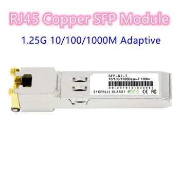 1,25 G SFP RJ45 Modul 1000Mbps SFP RJ45 Réz SFP Készülék Kompatibilis A Cisco Mikrotik TP-Link Gigabites Ethernet Kapcsoló