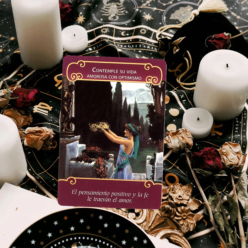 A spanyol LOS Angeles-i Del AMOR Tarot Kártya Játék spanyol Változat|44 Romantika Angyal Oracle Kártyát, Doreen Virtue