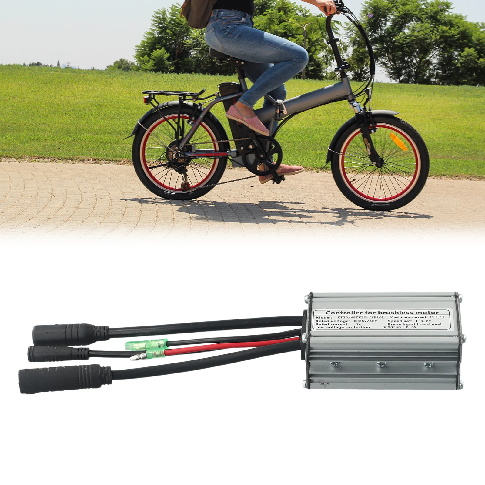 Vízálló Csatlakozó Kompakt, Könnyű Súly Elektromos Kerékpár Vezérlő Kültéri tekerés közben fel is töltheted KT Rendszer Kompatibilis Ezüst Szín