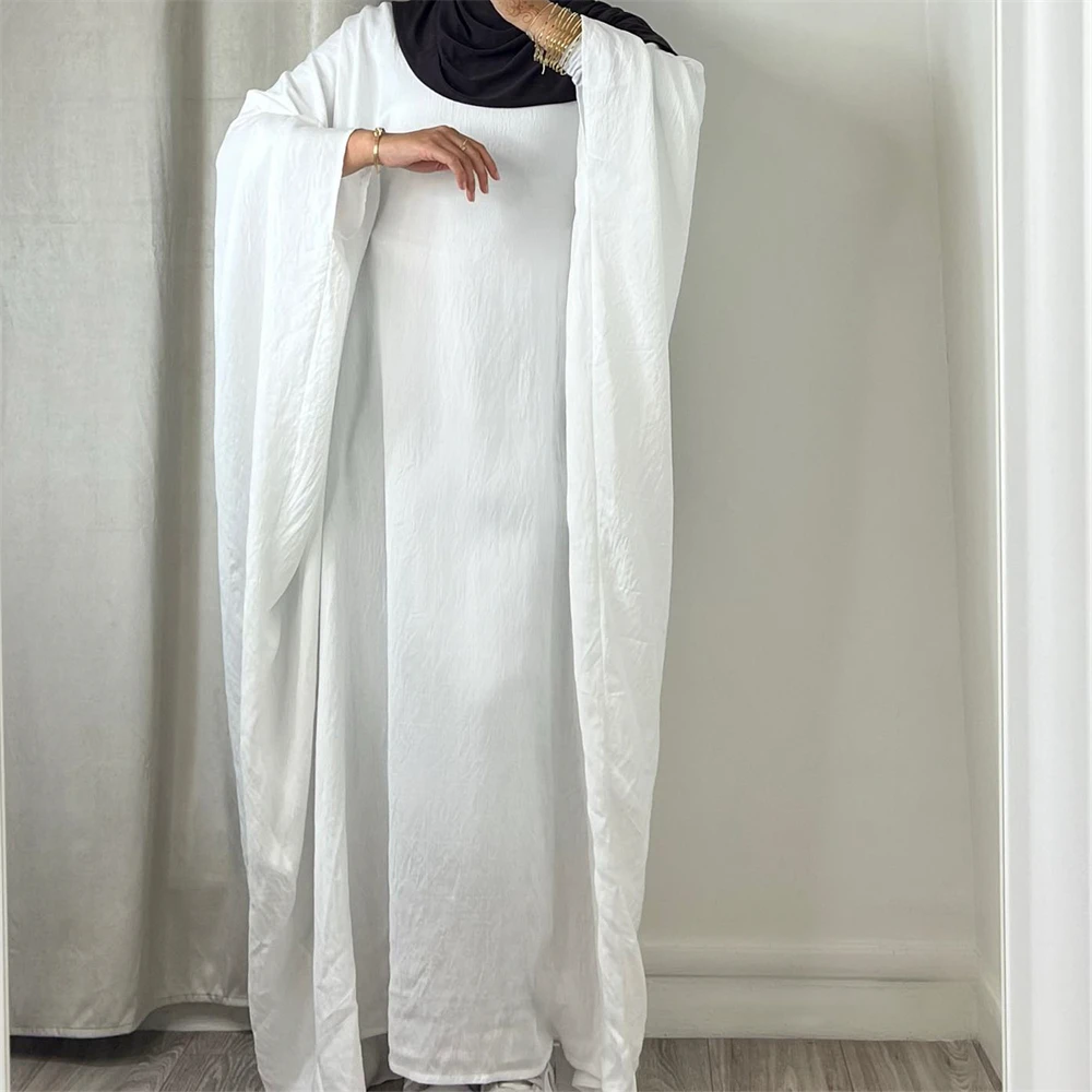 Eid Mubarak Muszlim Nők Denevér Ujjú Maxi Ruha Törökország Dubai Kaftán Iszlám Arab Fél, Hosszú Ruha, Femme Musulmane Jalabiya Kaftán