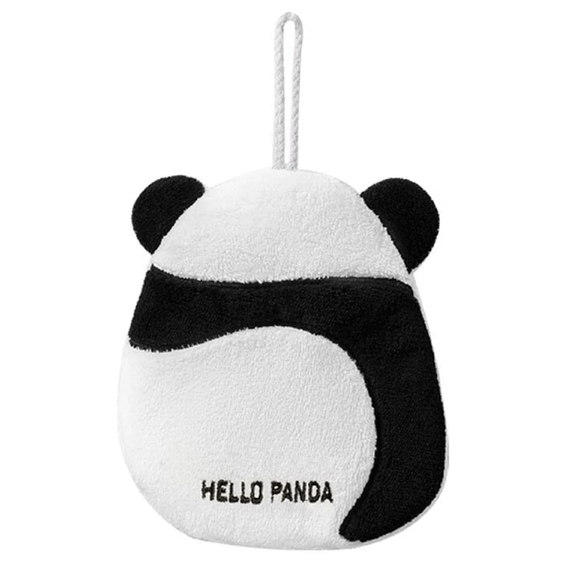 Panda Kéztörlő Aranyos Kéztörlő Lógó Kéztörlő Korall Gyapjú Konyha, Fürdőszoba Gyermek Tisztítás Törölköző