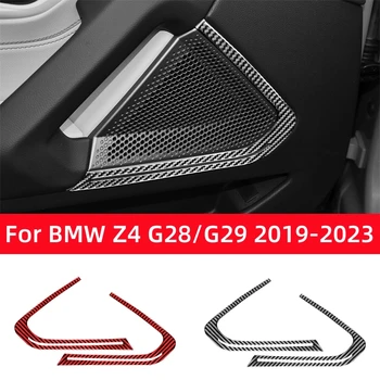 A BMW Z4 Sorozat G28 G29 2019-2023 Szénszálas Tartozékok Autó Belső Ajtó Horn Dekoratív Keret Berendezés Fedelét, Dekor Matrica