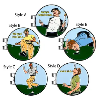A Golf Labdát a Jelölő Sapka Klip Újdonság Fém 25mm Golf Labdát Mark Eszköz Golf Képzés