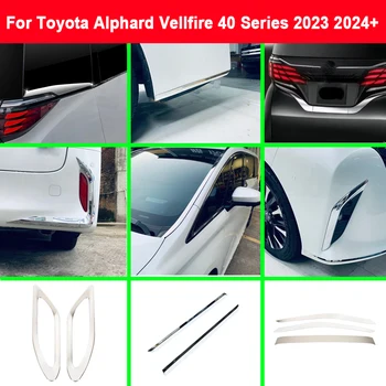 A Toyota Alphard Vellfire 40 Sorozat 2023 2024+ Autó Acél Első Hátsó Lökhárító Sarok Kárpitozás Farok Ködlámpa Lámpa Keret Üveg Fedél