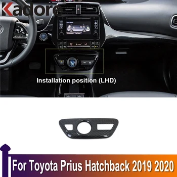 A Toyota Prius Ferdehátú 2019 2020 sebességváltási Panel Fedél Autó Dekoráció, Berendezés Belső Tartozékok Stílus ABS Szénszálas