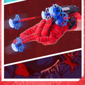 Anime Pókember Csukló Launcher Biztonságos, Puha Golyó A Fegyvert Játék Spider-Man Web Shooter Cosplay Kellékek, Játékok Gyerekeknek, Ajándék Ábra