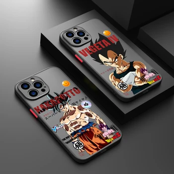 Anime Sárkányok Golyó Apple iPhone 14 13 12 11 XS Mini Pro Max 8 7 6 6 XR X Plusz Matt Áttetsző Telefon Esetében