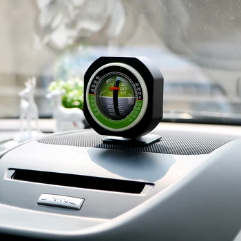 Autó Iránytű Nagy pontosságú Beépített LED Auto Lejtőn Méter Szint Autó Jármű Declinometer Gradiens Inclinometer Szög