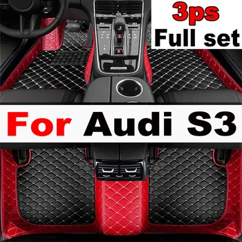 Autó Szőnyeg Audi S3 2019 2018 2017 2016 2015-Ig Vízálló Autó Szőnyeg Autó Stílus Egyéni Belső Tartozékok Autós Szőnyeg Fedél
