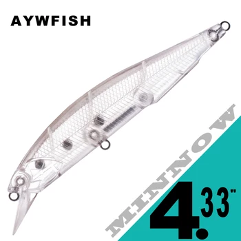 AYWFISH 15PCS / Sok 4.33, A, 12 G Festetlen DIY Csalit Bass Sügér Kezelni Csali Átlátszó Úszó Ponty Üres