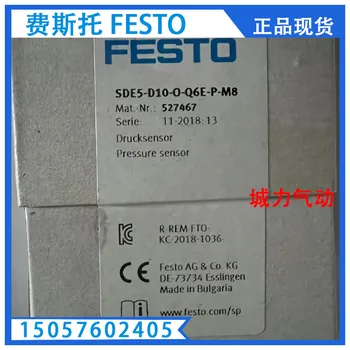 Festo FESTO Nyomás Érzékelő SDE5-D10-O-Q6E-P-M8 527467 Valódi Raktáron