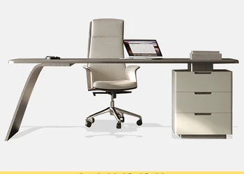 Fényűző, modern lappal asztal egyszerű fejlett tervezési értelemben, Irodai asztalok, székek, Otthoni íróasztal