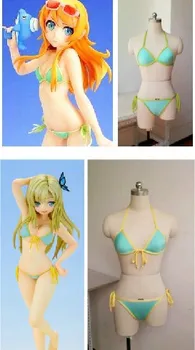 Haganai Kashiwazaki Sena / Kousaka kirino Anime Bikini BlueCustom Készült Cosplay Fürdőruha