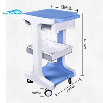 Hordozható Számítógép Pc Új Kocsi Design Orvosi Egyszerű Fém OEM Csomagolás Bútorok Állítható orvosi Kocsi