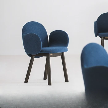 Háztartási háttámla étkező székek, Északi tömör fa kreatív egyetlen személy, kávézó székek