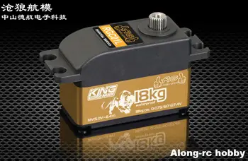 KINGMAX Szervo RGC01L 58g 18kg.cm DC5.0~8.4 V Digitális Fém Fogaskerekek, Nagy Teljesítményű, Alacsony Profil, Szervó az 1/8 1/10 RC Racing Autó