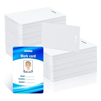 Kártyák PVC-Kártyát A Nyílásba, Puncs,Standard CR80 30Mil Nyomtatható Műanyag Fotó AZONOSÍTÓ Jelvény Függőleges Üzleti Kártyák