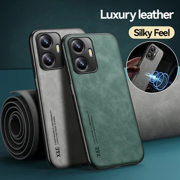Luxus Bőr Esetében Realme C55 Puha Szilikon+PC Ütésálló Telefon hátlapját az OPPO A95 A94 A74 4G A53 A9 A5 2020