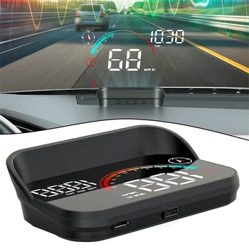 M22 Autó Head Up Display Sebesség RPM MPH GPS HUD Sebességmérő Projektor Képernyőn a Műszerfalon a kilométer-Számláló fordulatszám-túllépés Riasztás Az Autók