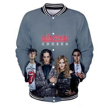 Maneskin 3D őszi téli Üdülés a Férfiak/Nők casualStreetwear Baseball Egységes Streetwear Kawaii HIP-HOP, Punk stílus Stílus