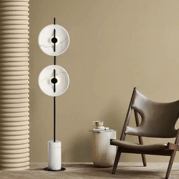 Modern Márvány állólámpa Fehér Északi Kreatív Design Egyszerű LED-es Világítás, Dekoráció, Otthon, Nappali, Hálószoba Állandó Fény