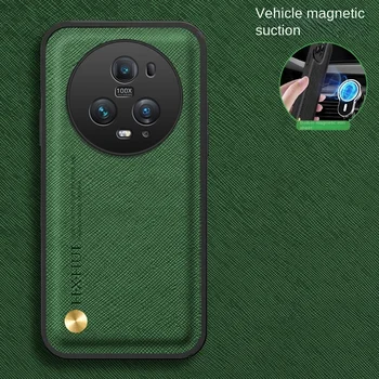 Mágneses luxus Bőr Telefon Esetekben Megtiszteltetés magic 5 Pro Fedezze Alapvetően A huawei Honor Magic 5 pro az Esetben coque közelében