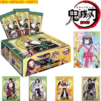 Nagykereskedelmi Anime Démon Vadász Legújabb Sorozatú Kártyák Booster Pack Doboz Nezuko Korlátozott flash SSR Gyakorlat Flash SP Táblázat Játék, Játék Kártya