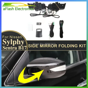 Nissan Sentra Sylphy B17 2012-2019 Visszapillantó Tükör, Lehajtható Kit Visszapillantó Tükör, Lehajtható Motor Motor Elektromos Tükör