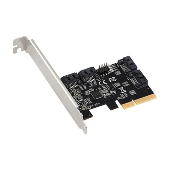 PCIExpress Asztali Adapter Kártya PCIE, hogy SATA3.0 4 Port Bővítő Kártya