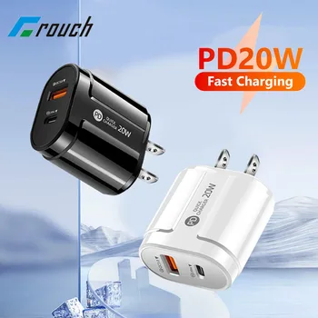 PD20W USB Töltő Típus C-Quick Charge 3.0 Fali Töltő Gyors Töltés EU/US Plug Adapter iphone 14 13 Xiaomi Huawei Samsung