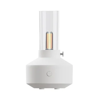 Retro Fény Diffúzor Alapvető Oi LED Végtelen Éjszakai Fény 150Ml Levegő Párásító Munka 5-8 Óra Fehér