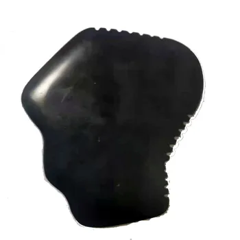 Szabálytalan Alakú Fekete Természetes Bian Kő Guasha Testület Kaparó Eszközök Az Arc -, Nyak Vissza Test Nyomás Terápia