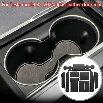 Szilikon Ajtó Nyílás Pad Tesla Model 3+ 2024 Víz Hullámvasút Tároló Matrac csúszásmentes Ajtó Groove Mat Védő Pad Autó Accessorie