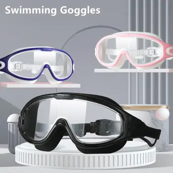 Szilikon Úszó Szemüveg Szakmai Anti-Köd Anti-UV Szemüveg Széles Látás Nagy Keret Úszni Szemüveg Nyári
