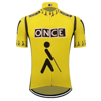 sárga EGYSZER csapat kerékpáros mez férfi rövid ujjú mtb jersey ropa ciclismo lovaglás verseny kerékpár ruházat maillot ciclismo