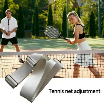 Tenisz Nettó Center Pánt Rozsdamentes Acél Tavaszi Horog Állítható Hosszúságú Műanyag Prémium Fehér Tenisz Kiegészítők Kültéri Sport