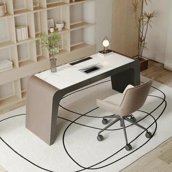 Tervező speciális asztal olasz minimalista tanulmány haza főnök asztal modern luxus lap számítógép asztal