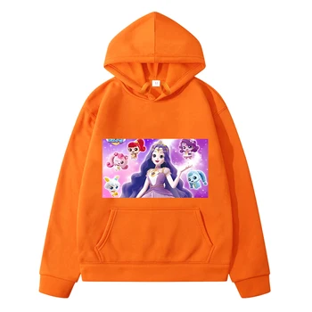 Tini Ping gyerek ruhákat lányok Őszi pulóver y2k sudadera Alkalmi anime kapucnis 티니핑 Polár pulóver kabát fiúk ruhák, pulcsik