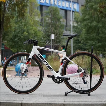 TWITTER 24S T900 ultrakönnyű szénszálas országúti kerékpár, hidraulikus tárcsafék 700*25C bycicle велосипед велосипеды взрослые bicicleta