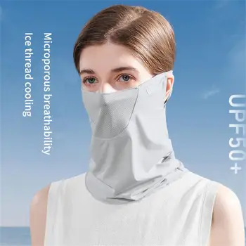 Unisex UV napvédő Maszk Lélegző Jég Selyem Sport Kendő Puha Állítható Anti Ultraibolya Nyári Szabadtéri Tevékenységek