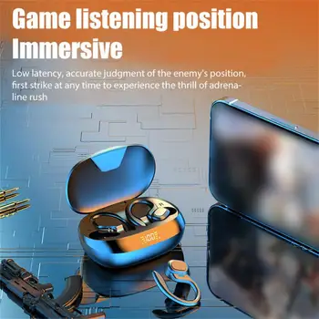 Vezeték nélküli Fülhallgató Fülbe Horog Fülhallgató TWS Hifi Fejhallgató Játék Touch Control Sport Fülhallgató S730 Mikrofonnal