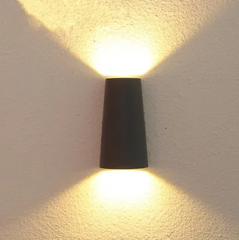 YRANK Fel&Le 2 Fej 2x5W COB LED Fali Lámpa Vízálló 10W izzót a Kertben, Folyosó, Nappali, Hálószoba Ingyenes Szállítás